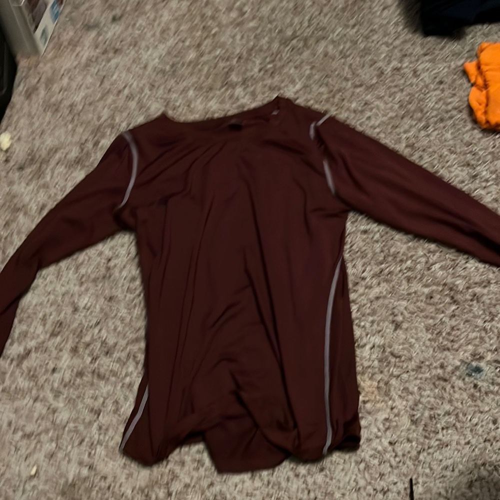 RED LONG SLEEVE SHIRT